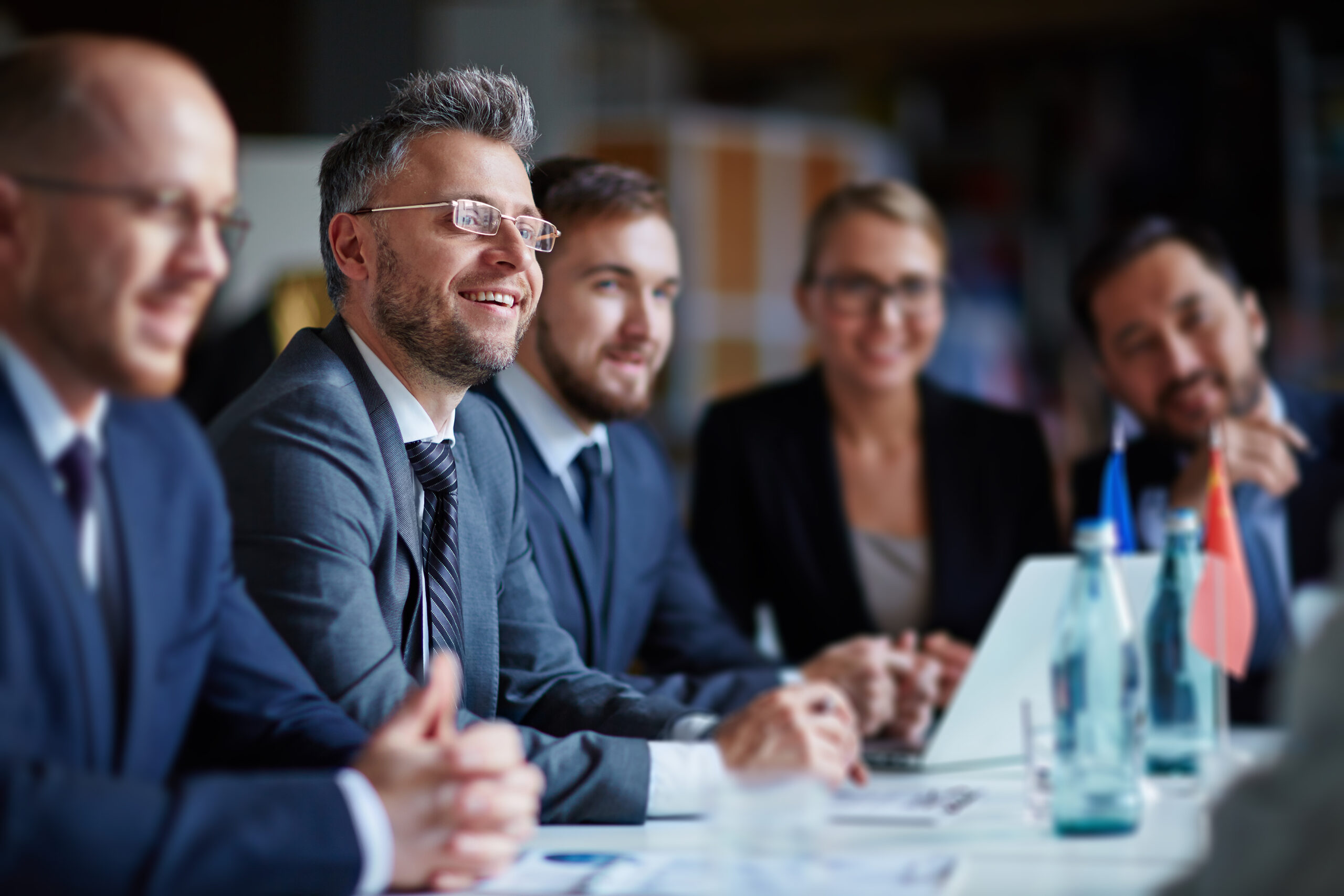 Corporate team in a meeting
